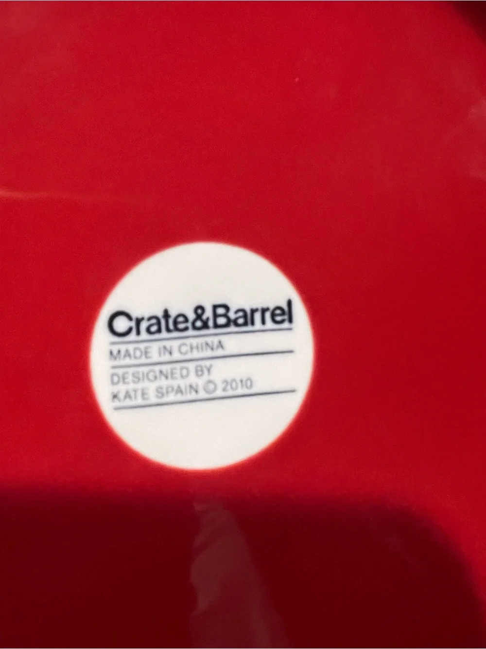 Crate & Barrel Delilah plates set of 2